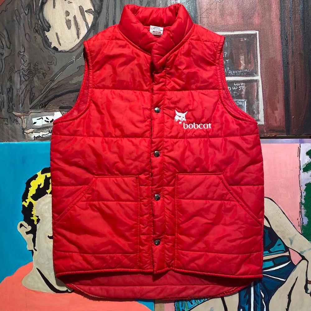 Vintage Cap & Jac BOBCAT Snap Vest